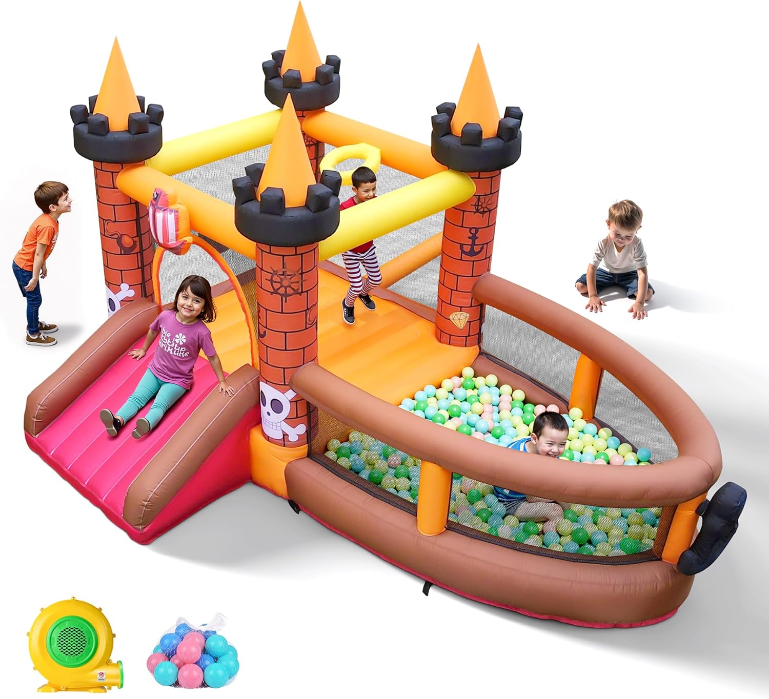 Kids Outdoor Slide - بيت قفز قابل للنفخ للأطفال من