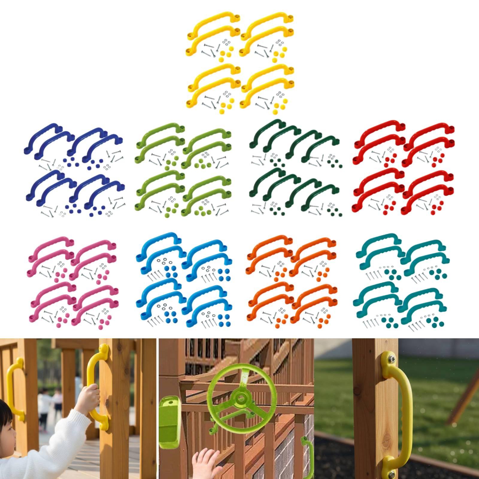 Kids Outdoor Treehouse - مقابض تسلق مقاومة للانزلاق ومضادة للعوامل