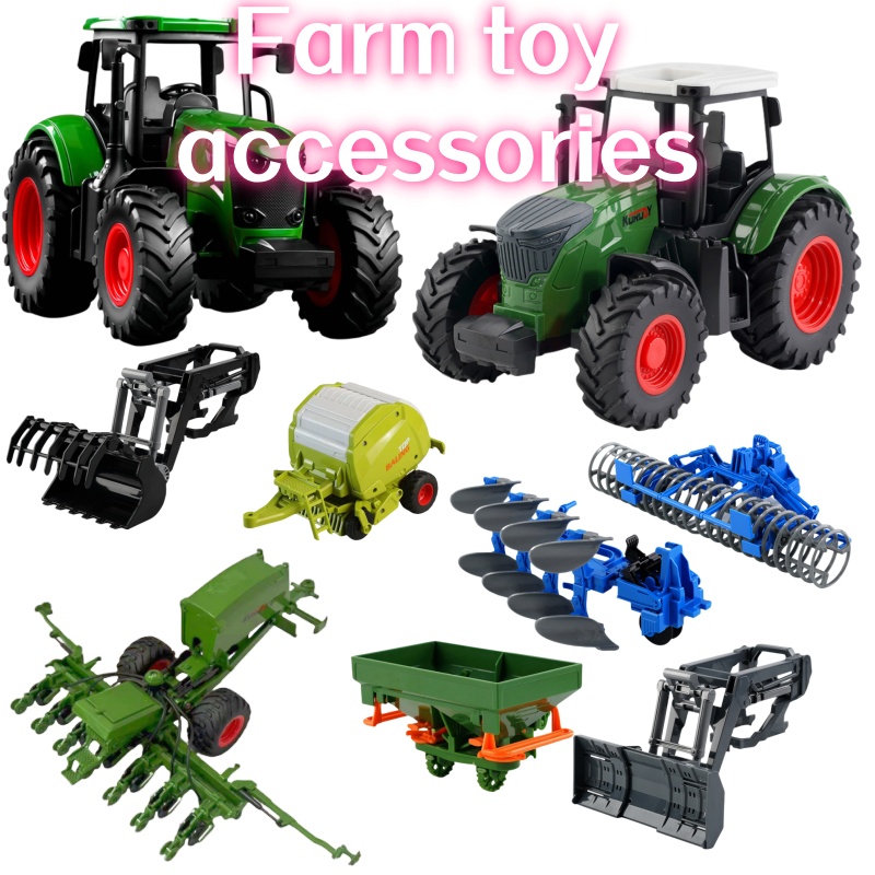Kids Outdoor Play - جرار مزرعة بالدفع الذاتي بمقياس 1:24