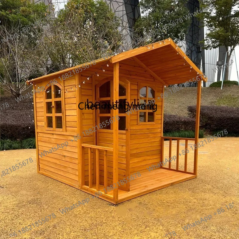 Kids Outdoor Treehouse - بيت لعب خشبي كبير للأطفال، خيمة
