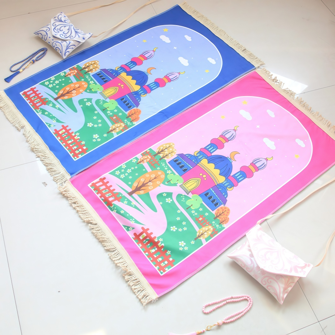 Kids Outdoor Floor Cushions - مجموعة حقائب كتف للأطفال بطبعات طفولية،
