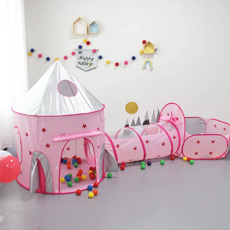 Kids Outdoor Yurt - 3In1 المحمولة الفضاء كبسولة خيمة الفضاء
