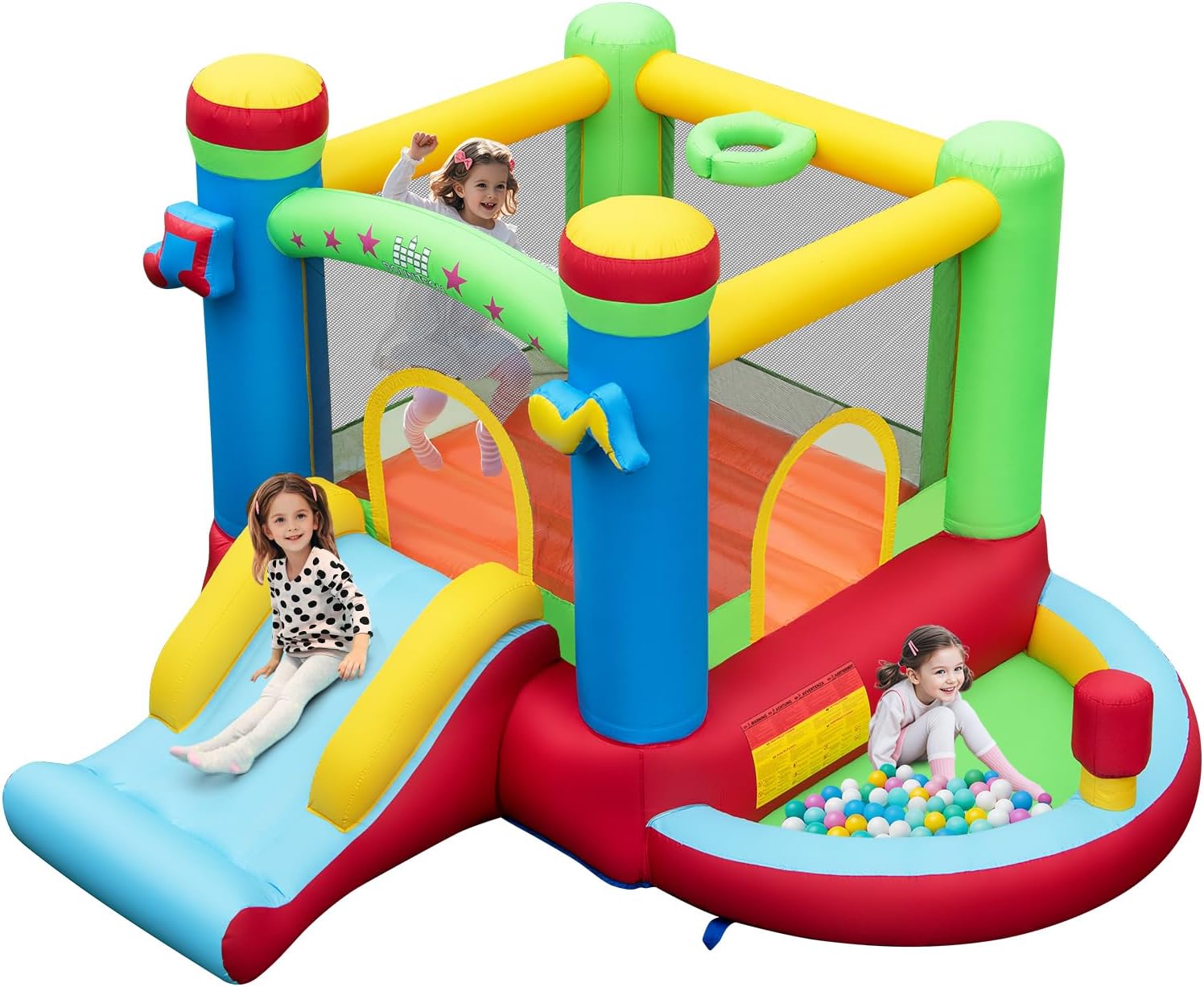 Kids Outdoor Ball - بيت قفز قابل للنفخ مع حوض