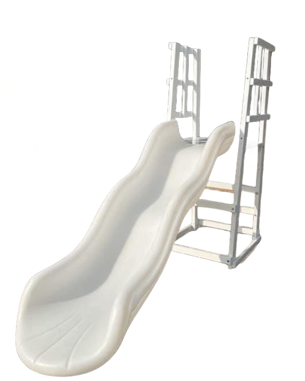 Kids Outdoor Furniture - عرض ساخن: زحليقة بلاستيكية بيضاء مزدوجة
