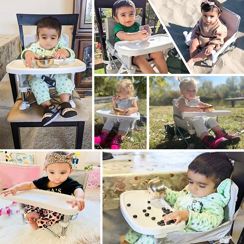 Kids Outdoor Furniture - كرسي طعام محمول للأطفال قابل للطي