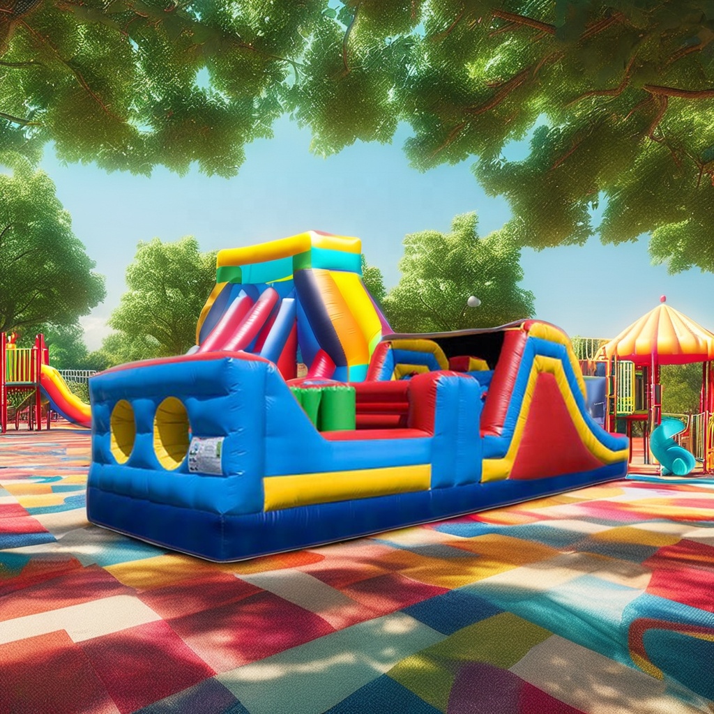 معدات مسار عقبات قابلة للنفخ ت - مراجعة Kids Outdoor Obstacle Course Equipment وسعره