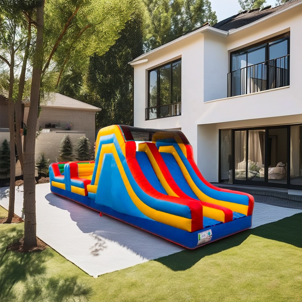 معدات مسار عقبات قابلة للنفخ ت - مراجعة Kids Outdoor Obstacle Course Equipment وسعره