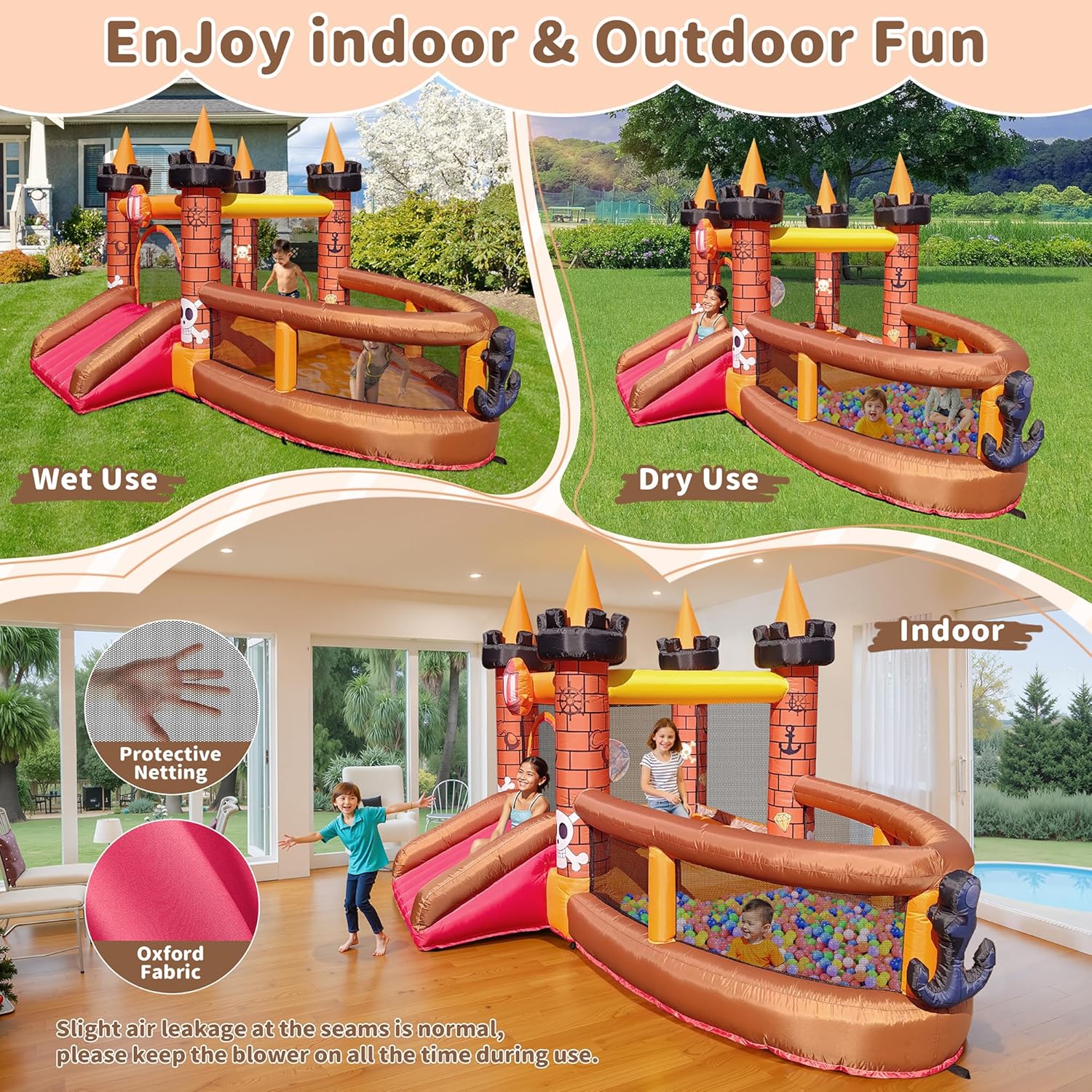 بيت قفز قابل للنفخ للأطفال من  - مراجعة Kids Outdoor Slide وسعره