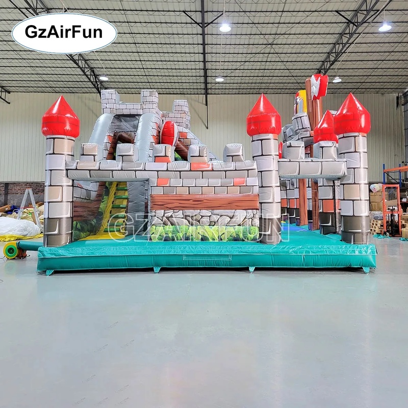 منزل قفز قابل للنفخ من البولي  - مراجعة Kids Outdoor Obstacle Course Equipment وسعره