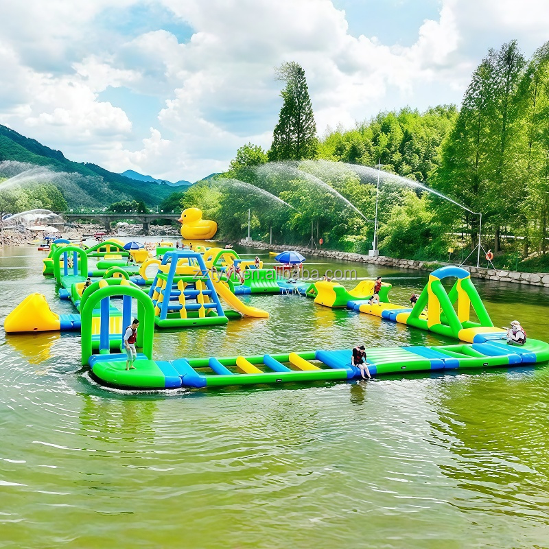 دورة عقبة كبيرة قابلة للنفخ لل - مراجعة Kids Outdoor Obstacle Course Equipment وسعره