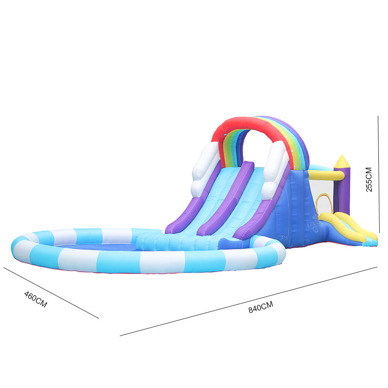 زحليقة مائية قوس قزح عملاقة قا - مراجعة Kids Outdoor Water وسعره