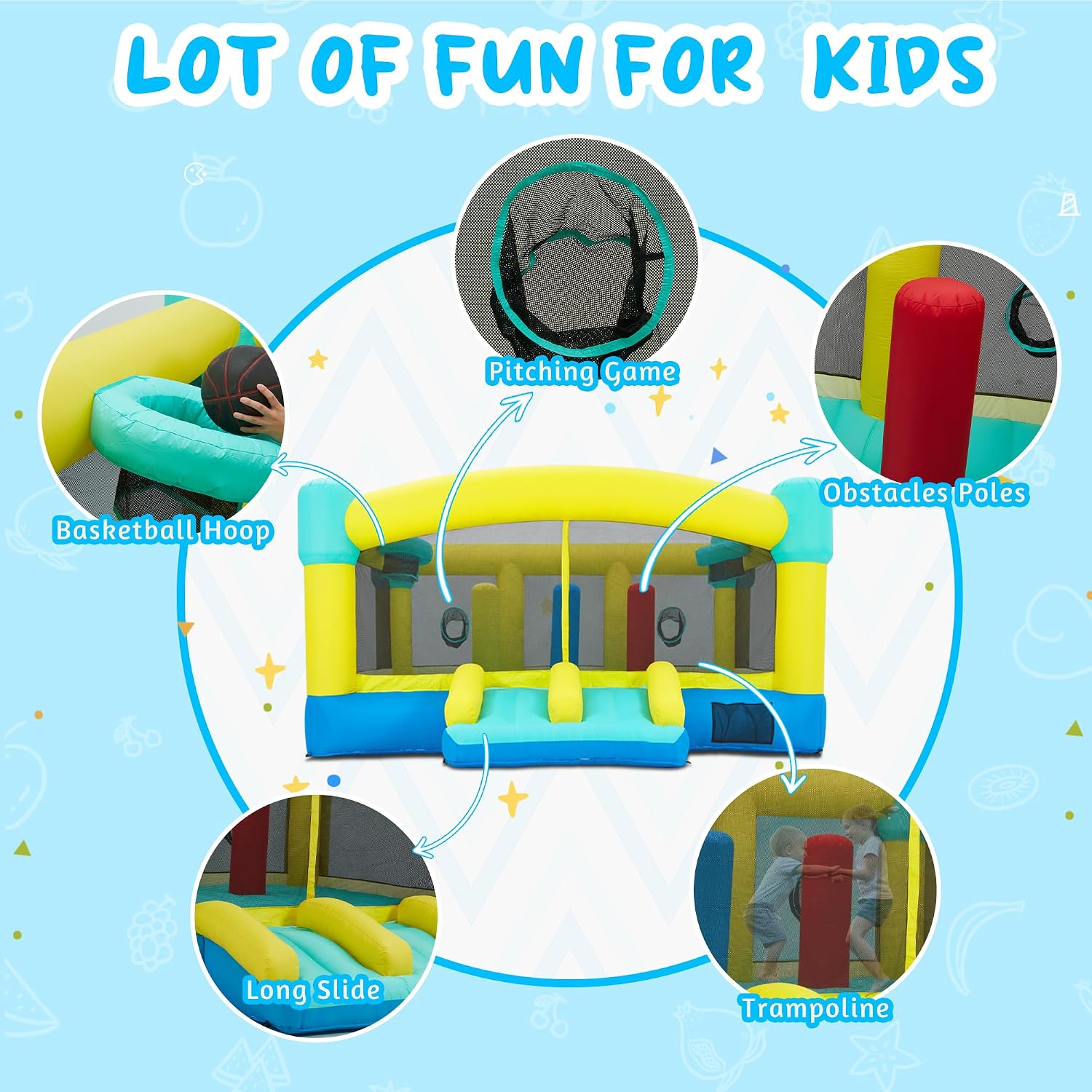 بيت القفز الكبير، قلعة قابلة ل - مراجعة Kids Outdoor Slide وسعره