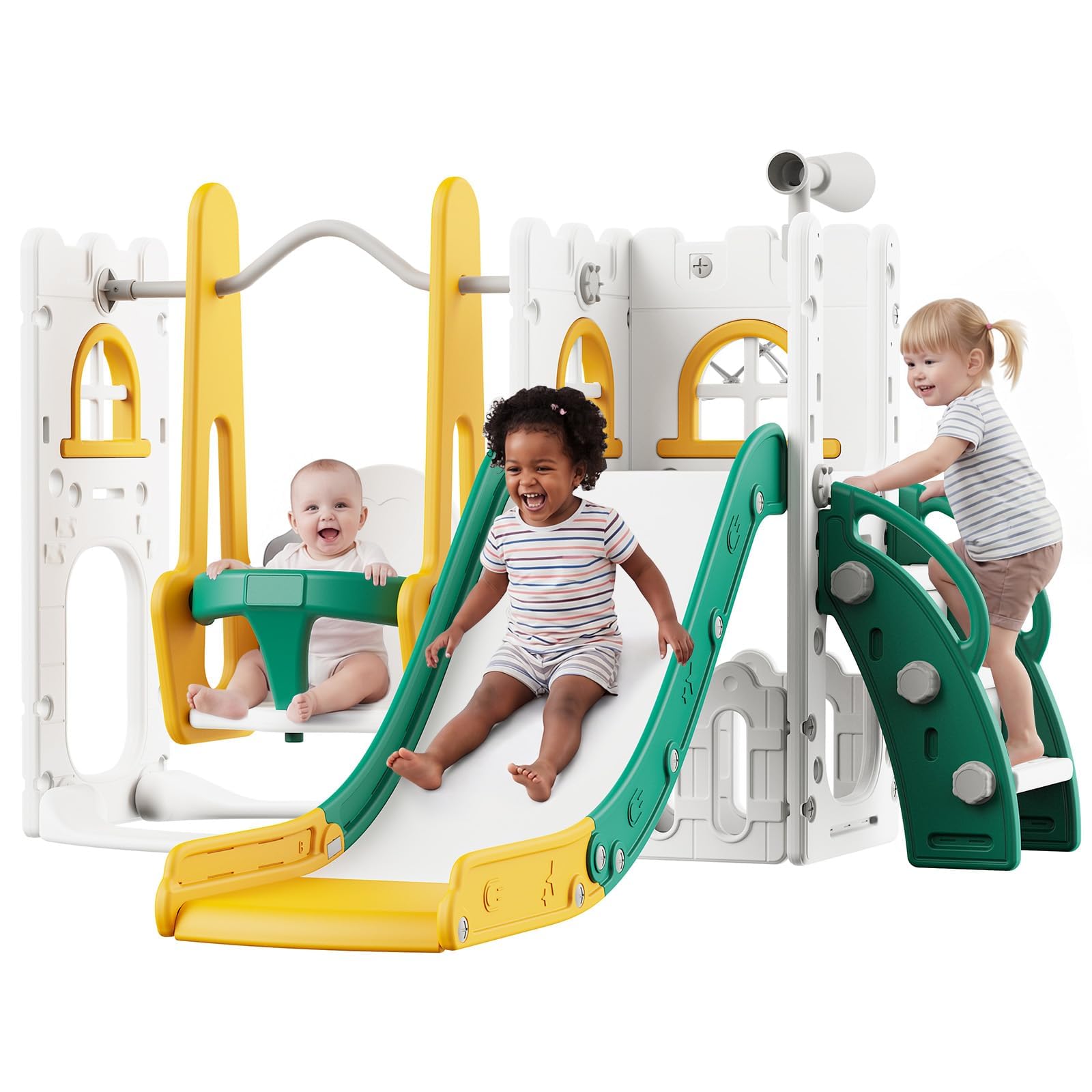 مجموعة ألعاب 7 في 1 للأطفال ال - مراجعة Kids Outdoor Slide وسعره