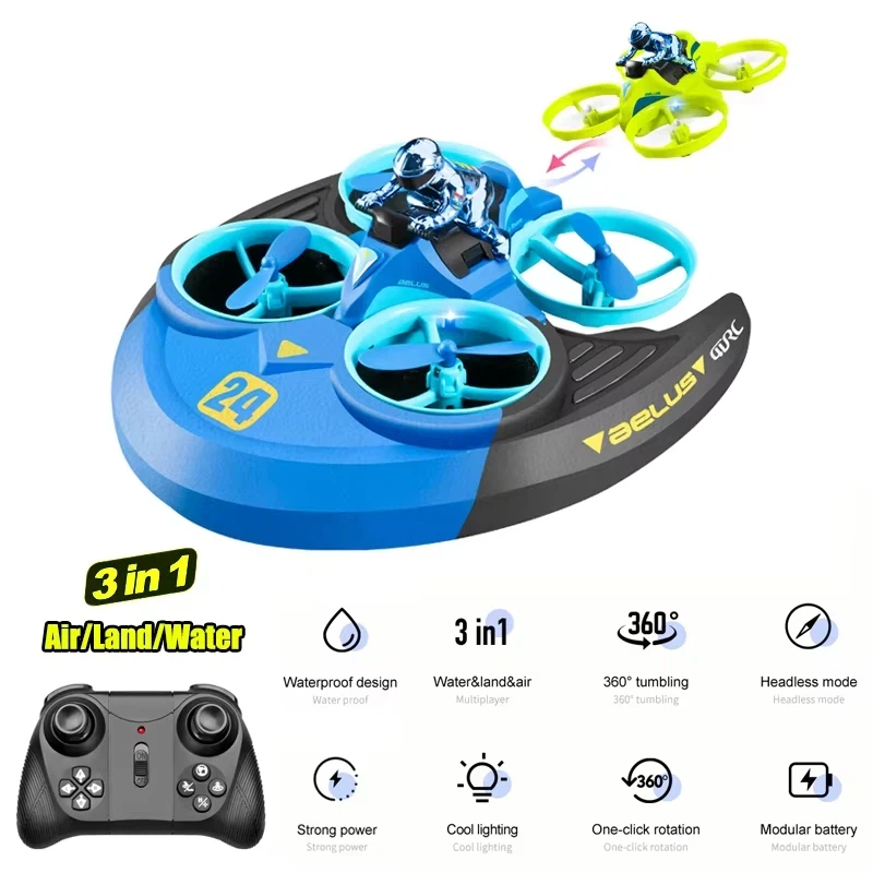 3-in-1 لاند الهواء البحر RC طا - مراجعة Kids Outdoor Quad وسعره