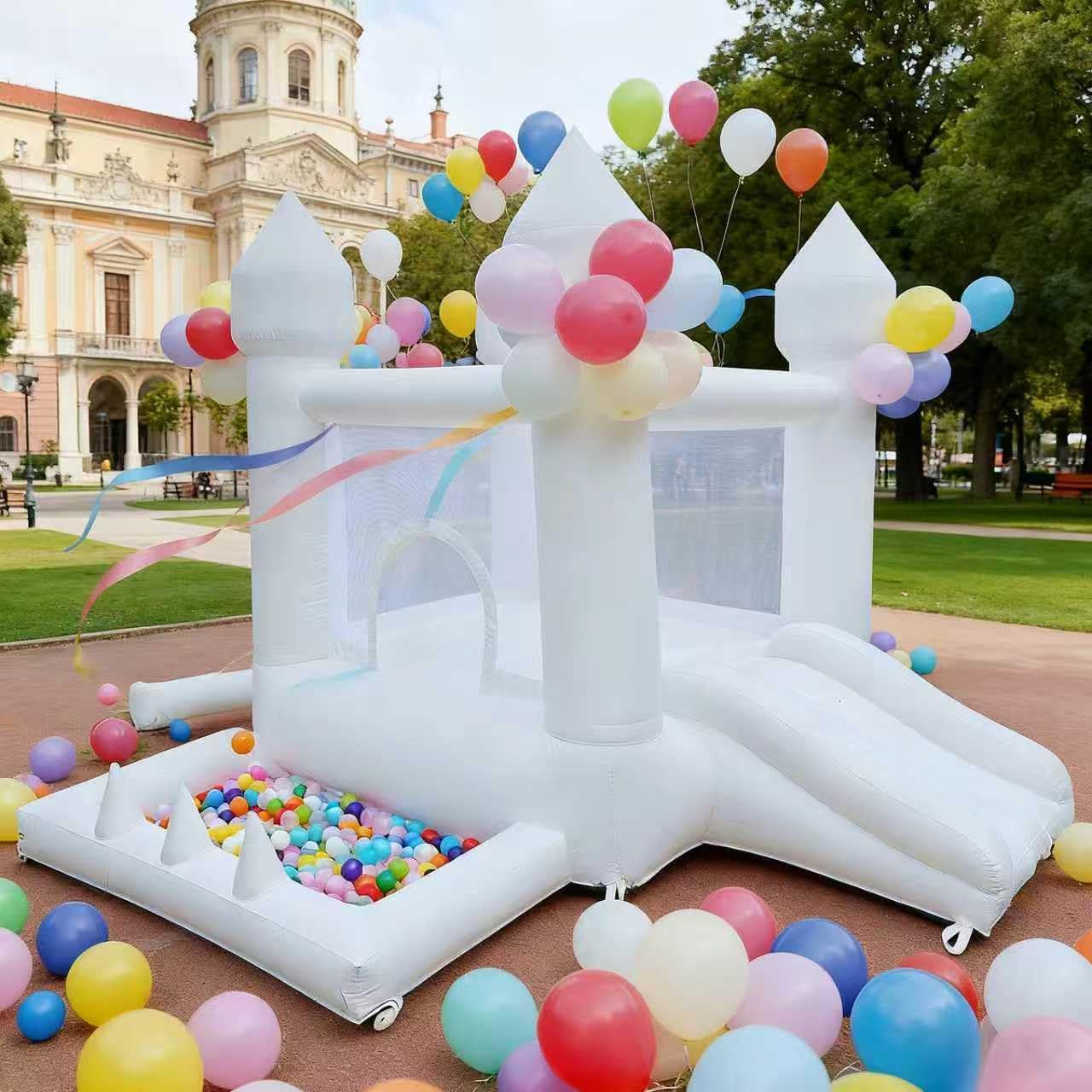بيت نطاطي أبيض، قلعة نطاطية لل - مراجعة Kids Outdoor Ball وسعره