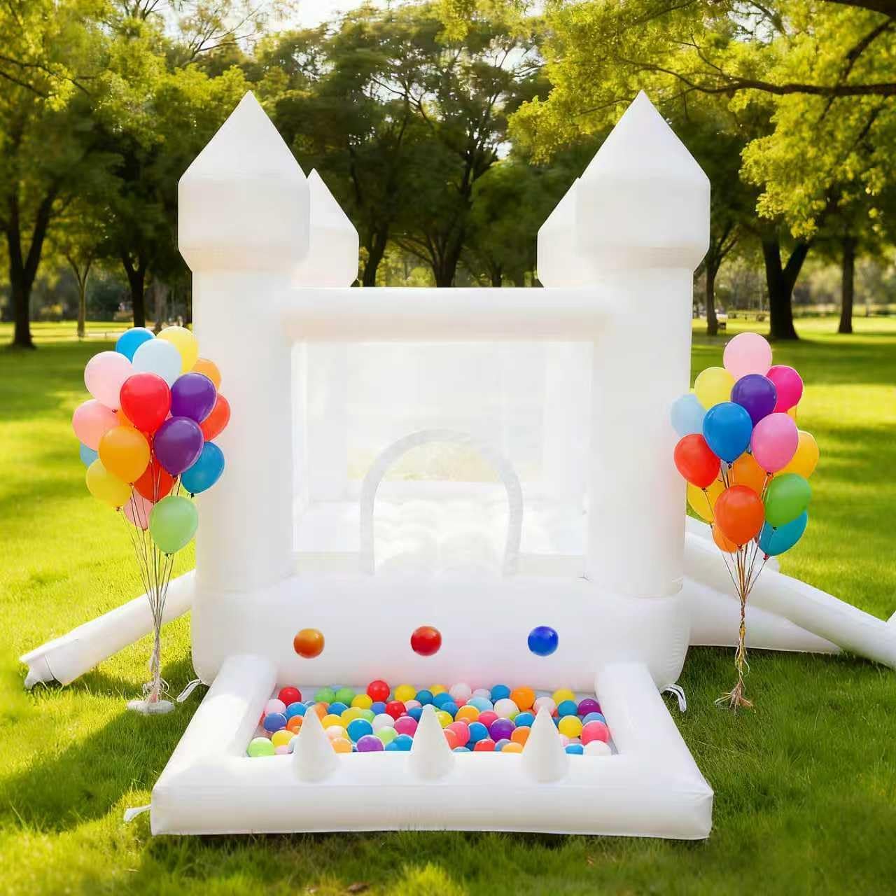 بيت نطاطي أبيض، قلعة نطاطية لل - مراجعة Kids Outdoor Ball وسعره