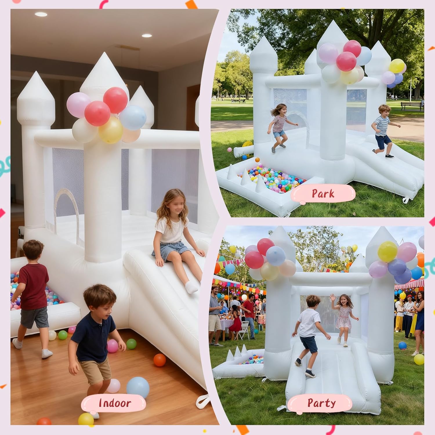 بيت نطاطي أبيض، قلعة نطاطية لل - مراجعة Kids Outdoor Ball وسعره