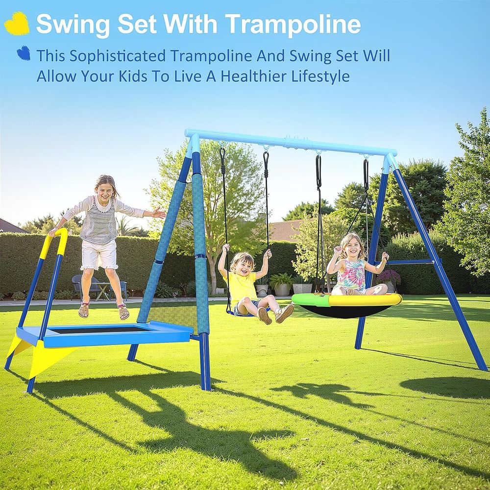 أرجوحة أطفال 3 في 1 مع قماش تي - مراجعة Kids Outdoor Zone وسعره