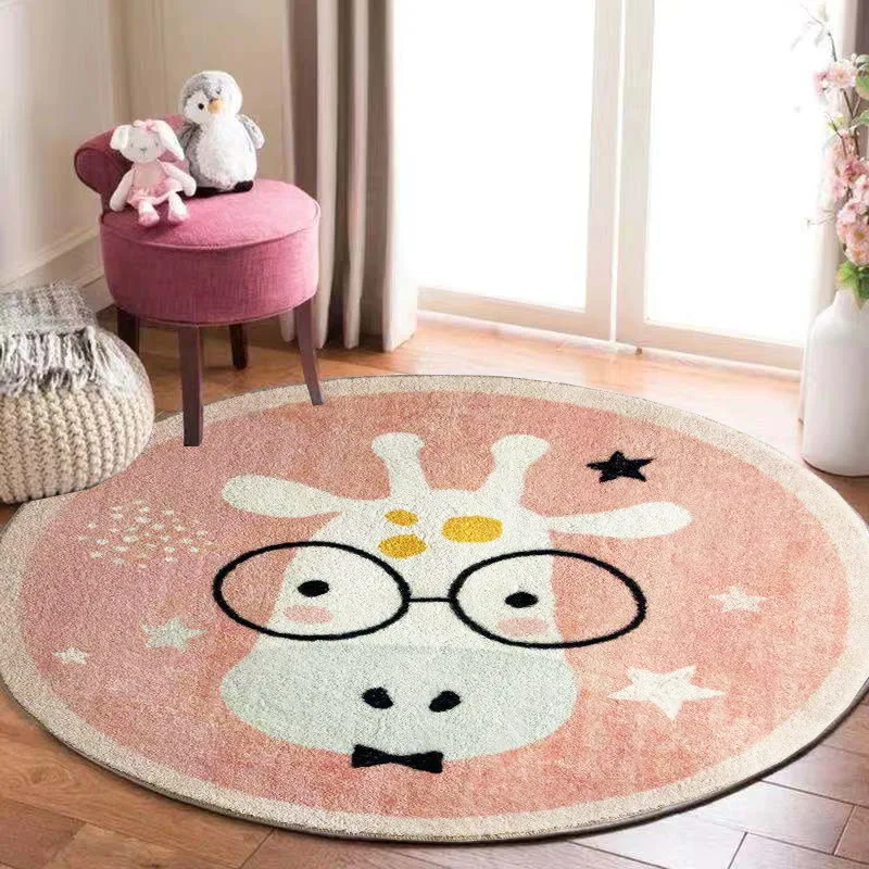 الكرتون الزرافة حصيرة مستديرة  - مراجعة Kids Outdoor Floor Cushions وسعره