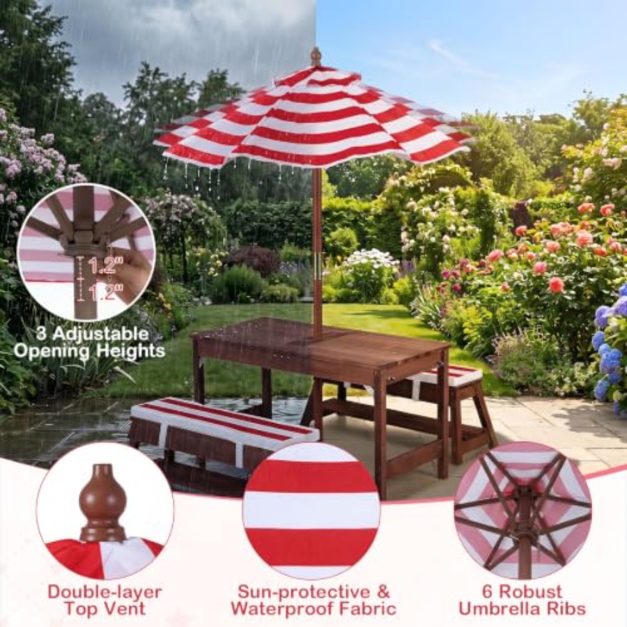 طاولة نزهة خارجية للأطفال للاس - مراجعة Kids Outdoor Water وسعره