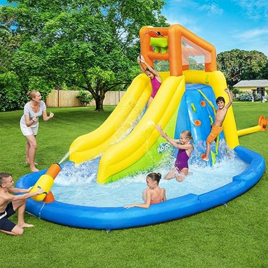 زحليقة مائية خارجية للأطفال: ز - مراجعة Kids Outdoor Zone وسعره