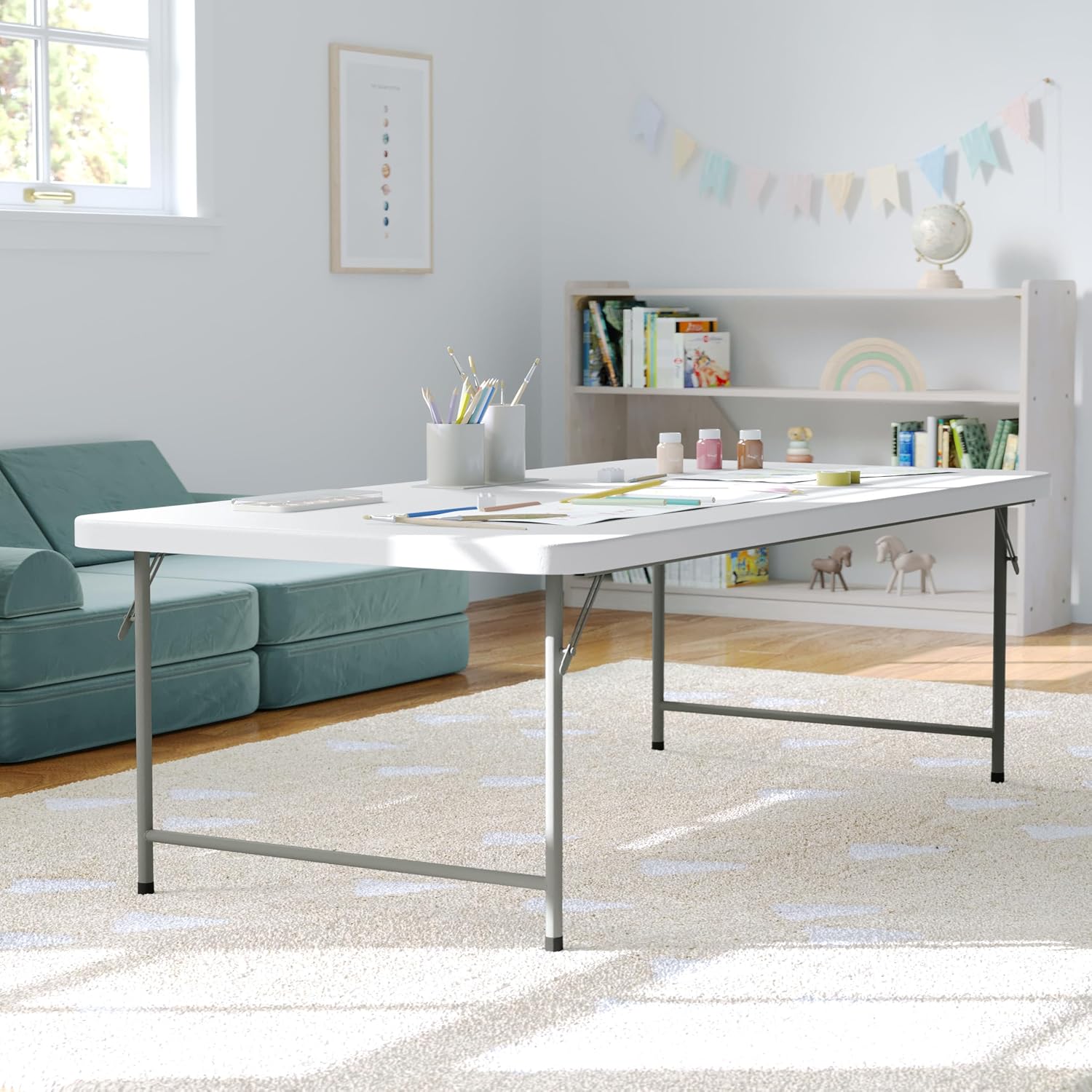 طاولة بلاستيكية قابلة للطي للأ - مراجعة Kids Outdoor Folding Table وسعره
