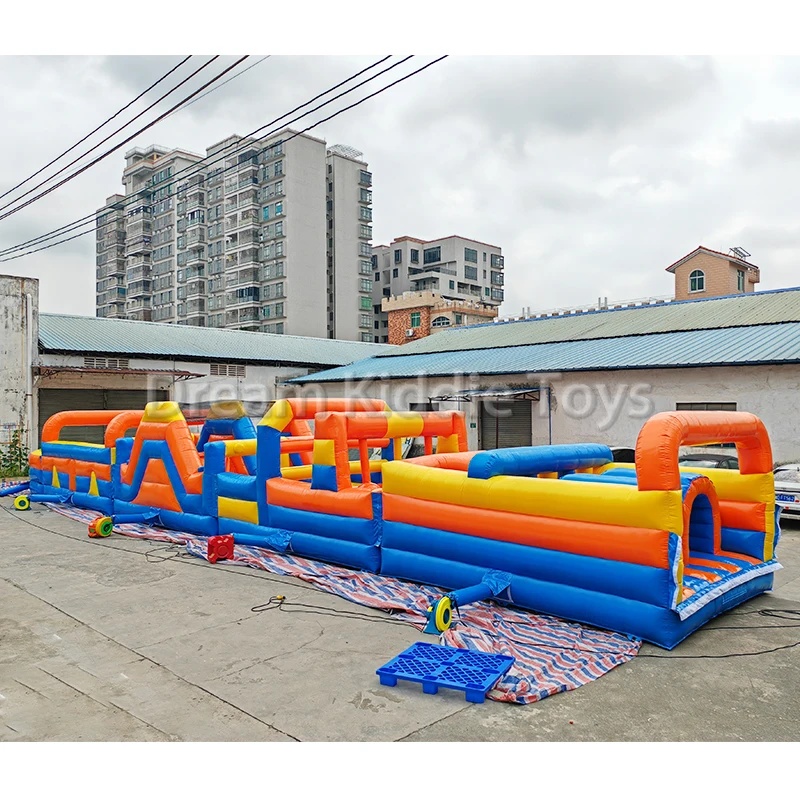 نفق عقبات قابل للنفخ من البولي - مراجعة Kids Outdoor Obstacle Course Equipment وسعره