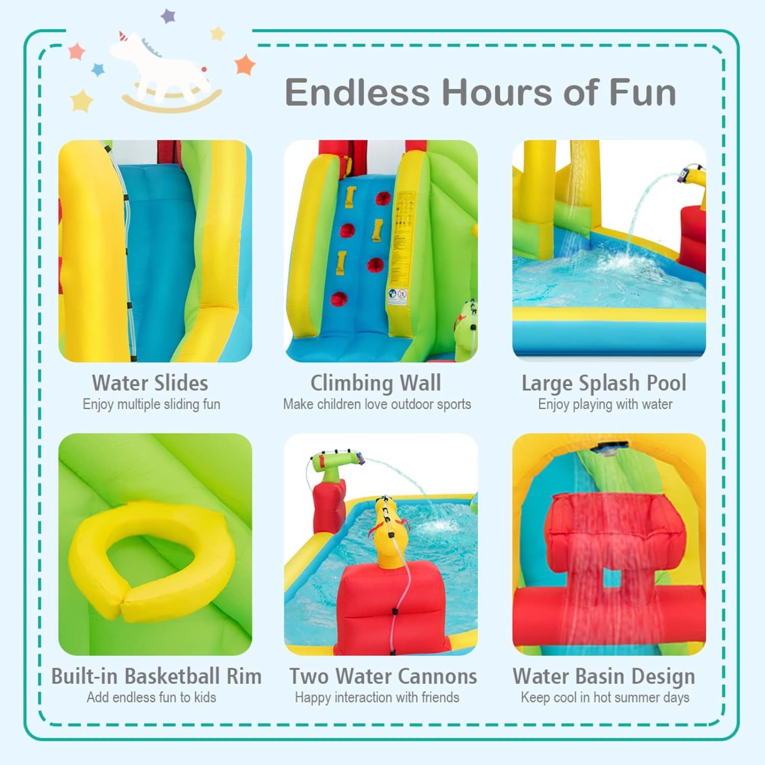 حديقة مائية قابلة للنفخ ضخمة ل - مراجعة Kids Outdoor Water وسعره