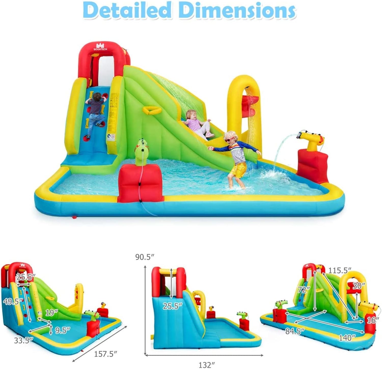 حديقة مائية قابلة للنفخ ضخمة ل - مراجعة Kids Outdoor Water وسعره