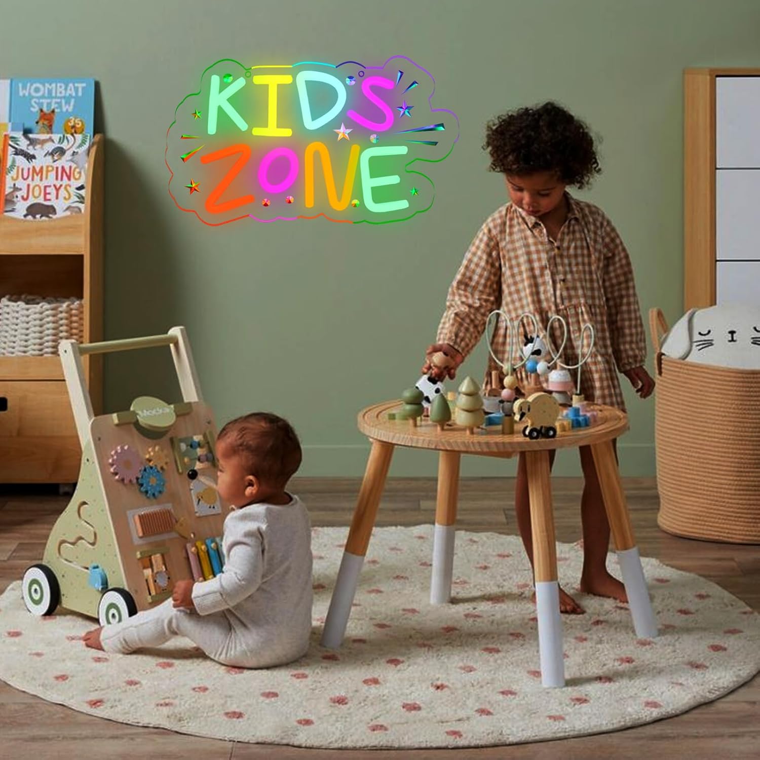 لافتة نيون لمنطقة الأطفال، إضا - مراجعة Kids Outdoor Zone وسعره