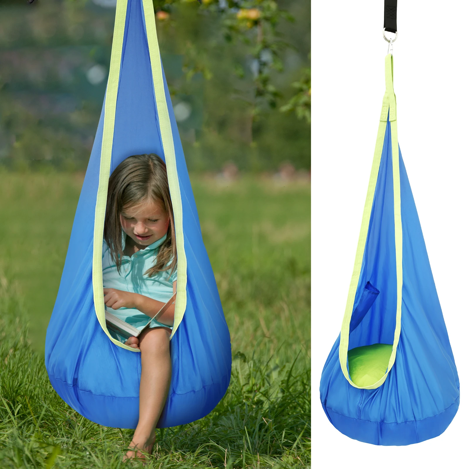 كرسي أرجوحة حسية للأطفال، مقعد - مراجعة Kids Outdoor Furniture وسعره