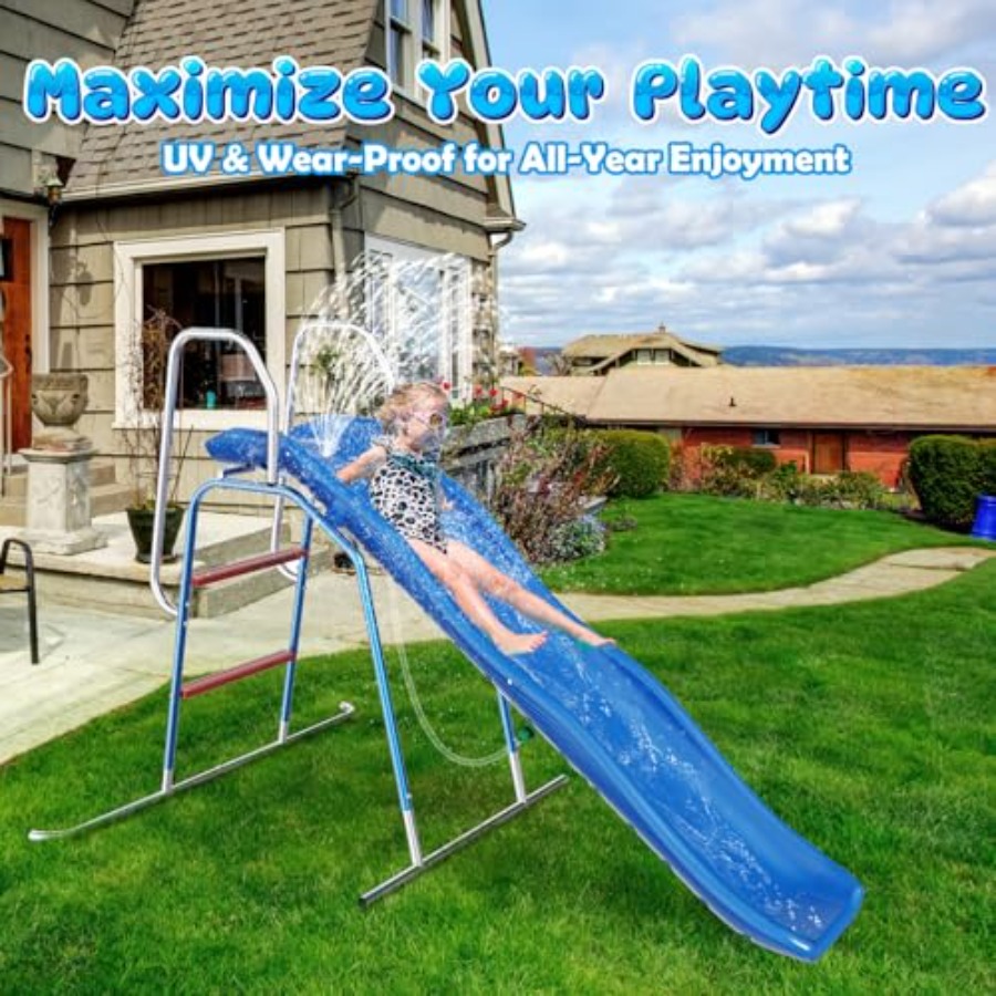 زحليقة مائية للأطفال للاستخدام - مراجعة Kids Outdoor Zone وسعره
