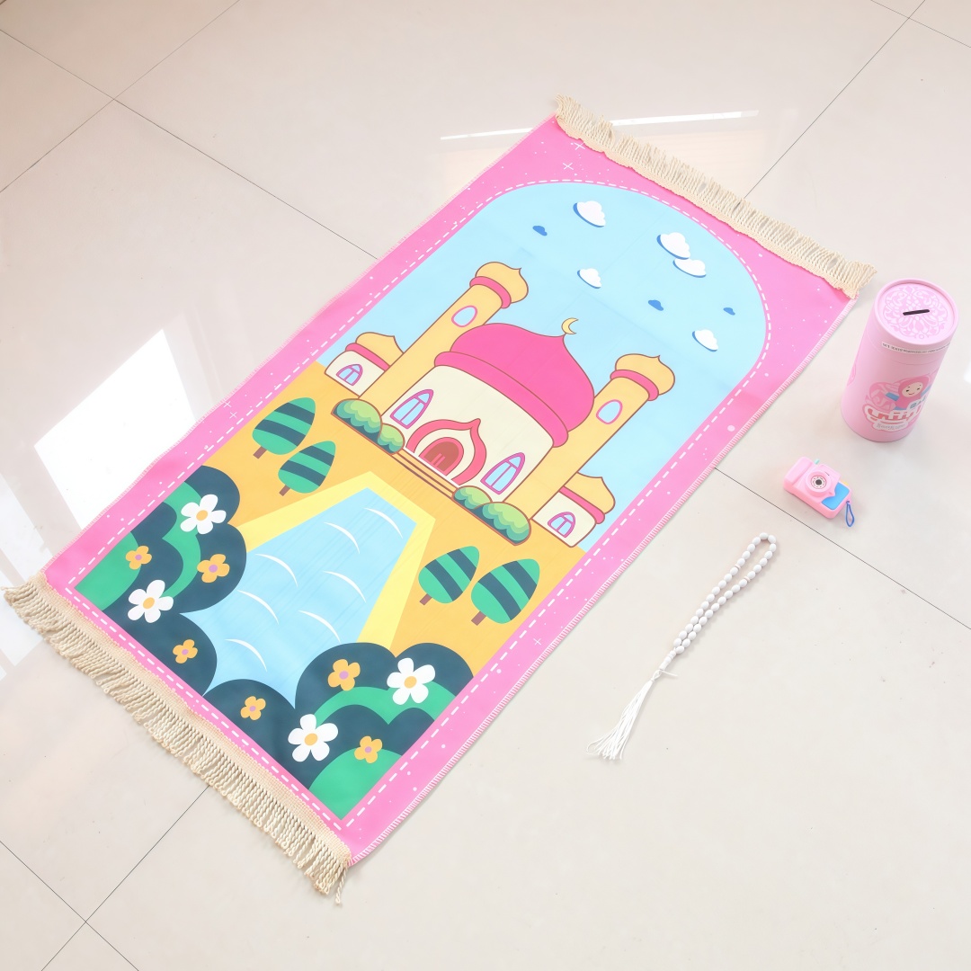 سجادة صلاة للأطفال مطبوعة من ا - مراجعة Kids Outdoor Floor Cushions وسعره