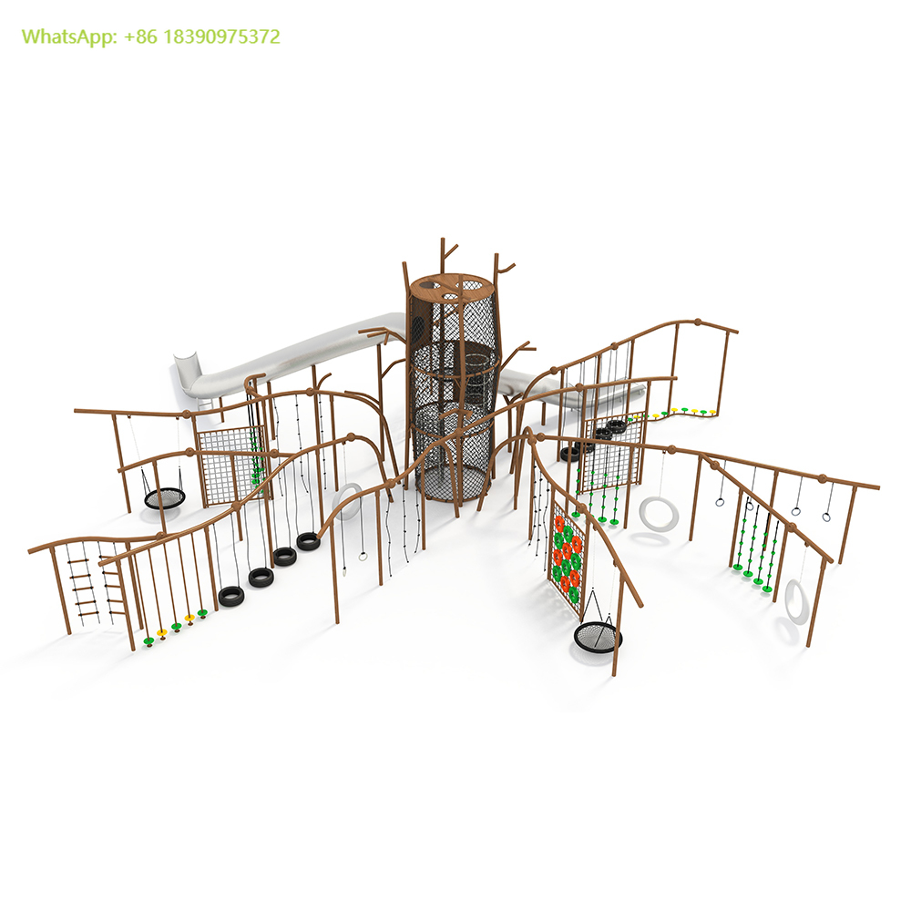 معدات ملعب خارجية تجارية مخصصة - مراجعة Kids Outdoor Treehouse وسعره