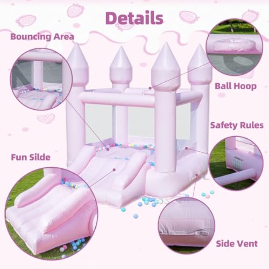 بيت قفز من البولي فينيل كلوريد - مراجعة Kids Outdoor Slide وسعره