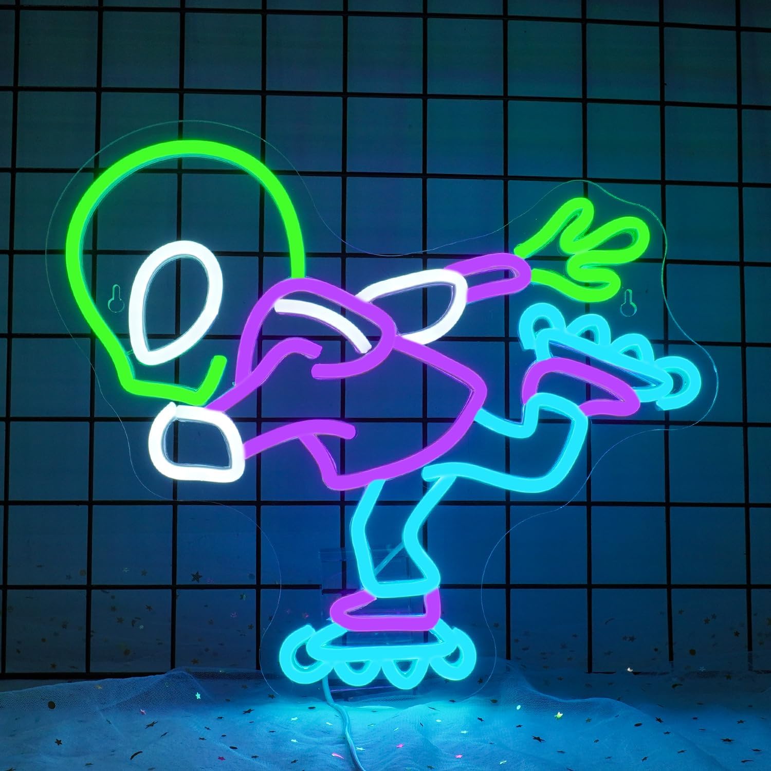 لافتة نيون LED على شكل ديناصور - مراجعة Kids Outdoor Zone وسعره