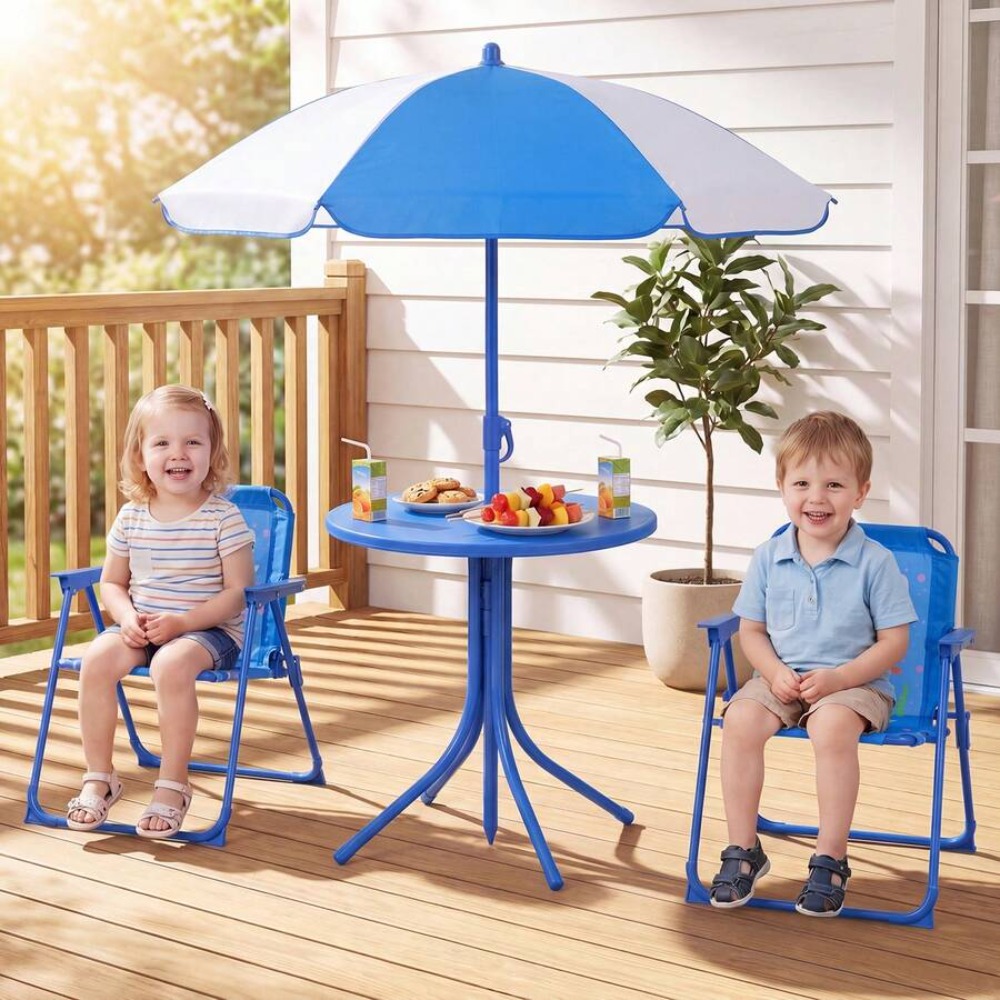 طاولة نزهة للأطفال مع كرسيين ق - مراجعة Kids Outdoor Folding Table وسعره