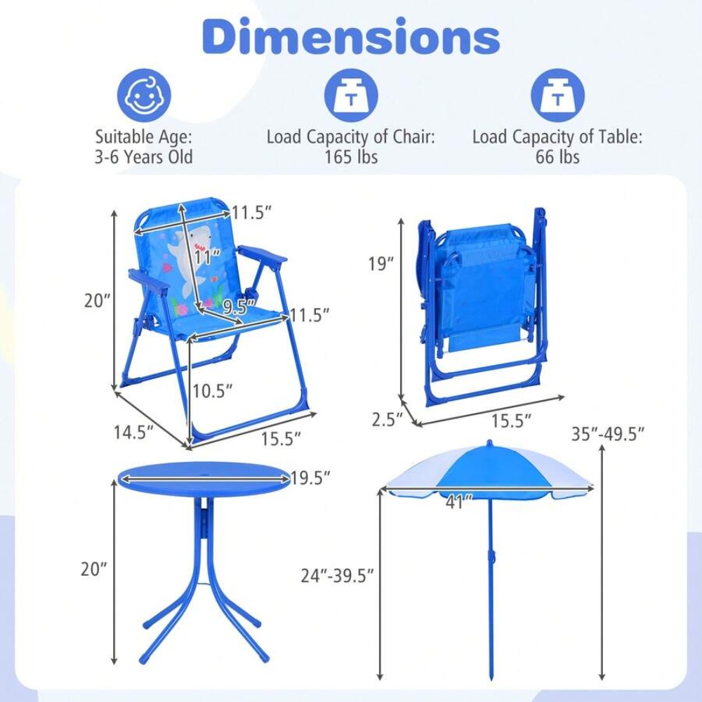 طاولة نزهة للأطفال مع كرسيين ق - مراجعة Kids Outdoor Folding Table وسعره